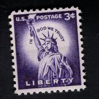 215313034 1954 (XX) SCOTT 1035 POSTFRIS MINT NEVER HINGED Liberty Statue - Neufs