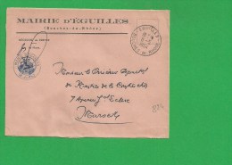 LETTRE BOUCHES DU RHONE EGUILLES En Franchise - 1961-....