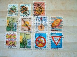 Brazil 1994 - 2003 Birds Music Instruments Road Safety No Alcohol - Used Stamps