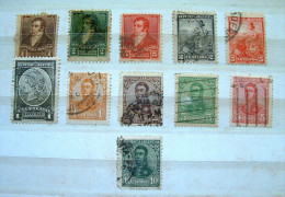 Argentina 1892 - 1908 - Arms - San Martin - Used Stamps