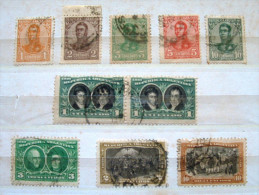 Argentina 1908 - 1910 - San Martin - Belgrano - Rodriguez Peña - Gebraucht