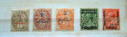 Morocco 1911 - 1914 - British And French - George V - Morocco Agencies / Tangier (...-1958)