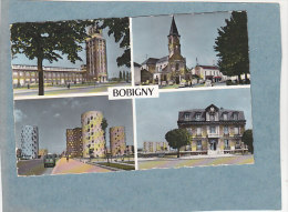 CPA -  BOBIGNY - Multivues - L'illustration - L"église - Les Immeubles - La Mairie - Bobigny