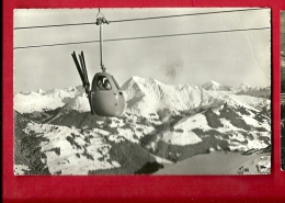 PAM-13 Gondelbahn Zweisimmen Rinderberg. Petit Trou D'épingle Photoglob 8295. Circulé En 1959 - Zweisimmen