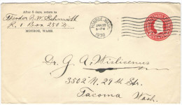 STATI UNITI - UNITED STATES - USA - US - 1930 - 2c - Intero Postale - Entier Postal - Postal Stationary - Viaggiata D... - 1921-40