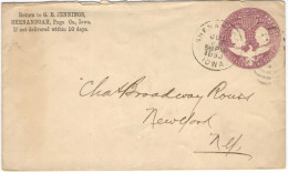 STATI UNITI - UNITED STATES - USA - US - 1893 - 2c - Intero Postale - Entier Postal - Postal Stationary - Viaggiata D... - ...-1900