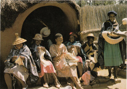 Lesotho Africa Afrique - Thaba Knitting At Ha - Tricot - Handicraft - Animated - Unused - 2 Scans - Lesotho