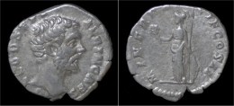 Clodius Albinus AR Denarius Minerva Standing Facing - The Severans (193 AD Tot 235 AD)