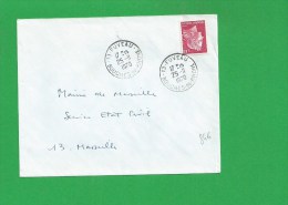 LETTRE BOUCHES DU RHONE FUVEAU - 1961-....