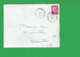 LETTRE BOUCHES DU RHONE FUVEAU - 1961-....