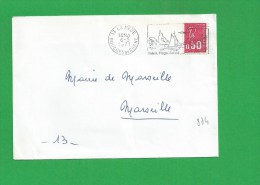 LETTRE BOUCHES DU RHONE LA MEDE Secap Soleil Plage Santé Tad à Gauche - 1961-....