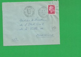 LETTRE BOUCHES DU RHONE LAVERA - 1961-....