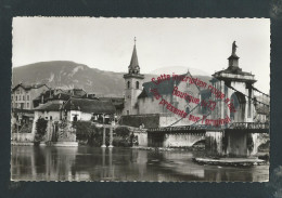 M001 - SEYSSEL Le Pont Suspendu Et L'église - 74 - Haute Savoie - Seyssel