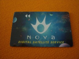 Space/Espace/Planets/TV/Television - Nova Digital Satellite Chip Card From Greece - Espace