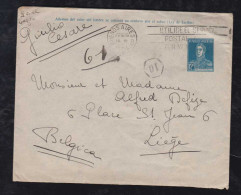 Argentina 1934 Stationery Envelope To LIEGE Belgium - Brieven En Documenten