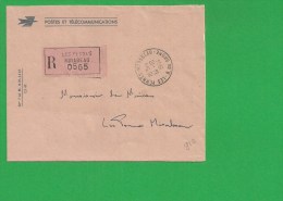 LETTRE BOUCHES DU RHONE LES PENNES MIRABEAU Recommandé En Franchise - 1961-....