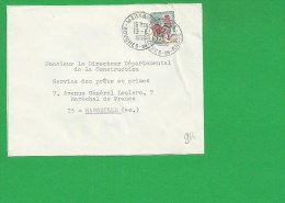 LETTRE BOUCHES DU RHONE MAILLANE - 1961-....