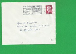 LETTRE BOUCHES DU RHONE MARIGNANE Secap Visitez Marignane Tad à Droite - 1961-....