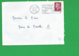 LETTRE BOUCHES DU RHONE MARIGNANE Secap Visitez Marignane Tad à Gauche - 1961-....
