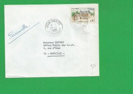 LETTRE BOUCHES DU RHONE MARIGNANE AEROPORT - 1961-....