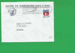 LETTRE BOUCHES DU RHONE MARTIGUES Secap Venise Provencal Tad à Droite - 1961-....