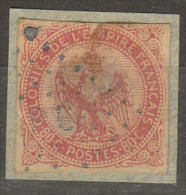 #93# COLONIES GENERALES N° 6 Oblitéré Losange Bleu GPE (Guadeloupe) - Aquila Imperiale