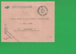 LETTRE BOUCHES DU RHONE MAS THIBERT En Franchise - 1961-....