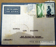 STORIA POSTALE -BUSTA COVER - LECHENTI   ITALIA  AOI 25 CENT + 1 LIRA   VIA AEREA 1940 - Etiopía