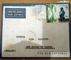 STORIA POSTALE -BUSTA COVER - LECHENTI   ITALIA  AOI 25 CENT + 1 LIRA   VIA AEREA 1940 - Ethiopia