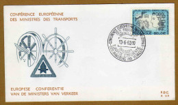 Enveloppe Cover Brief FDC 117 1253 Conférence Européenne Des Ministres Des Transports - 1961-1970