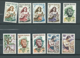 (A0077) Polynésie Française 1/9 + 11 * - Unused Stamps