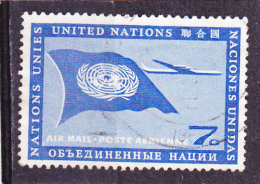 NATIONS  UNIES   1957-59   New York  Poste Aérienne  Y.T. N° 7  Oblitéré - Aéreo