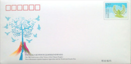 2015 CHINA JF-117 70 ANNI OF VICTORY IN WWII  P-COVER - Enveloppes