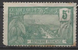 GUADELOUPE 1905  Mount Houllemont, Basse-Terre  - 5c. - Green  FU - Oblitérés