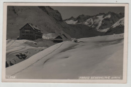 Austria Österreich Tirol Franz Sennhütte Hütte Snow Winter RPPC Real Photo Post Card Postkarte Karte POSTCARD - Neustift Im Stubaital