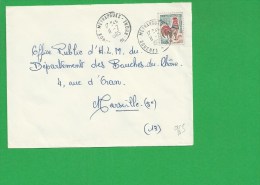 LETTRE BOUCHES DU RHONE MEYRARGUES - 1961-....