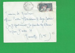 LETTRE BOUCHES DU RHONE MIRAMAS ENTREPOT - 1961-....