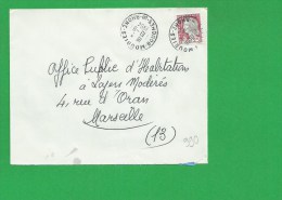 LETTRE BOUCHES DU RHONE MOURIES - 1961-....