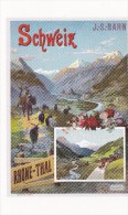 Chemin De Fer Jura-Simplon. Rhone-Thal, REPRODUCTION D´affiche De 1895, Mulet, Chèvres - D'Alési, Hugo