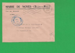 LETTRE BOUCHES DU RHONE NOVES Secap Ondulé Tad à Droite En Franchise - 1961-....