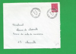 LETTRE BOUCHES DU RHONE PENNES MIRABEAU - 1961-....