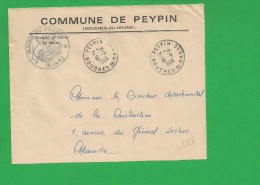 LETTRE BOUCHES DU RHONE PEYPIN En Franchise - 1961-....