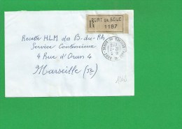 LETTRE BOUCHES DU RHONE PORT DE BOUC Recommandé EMA Au Dos - 1961-....