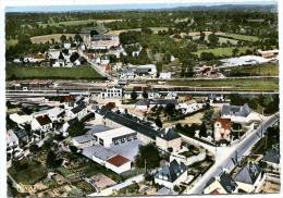 CARTE PHOTO BRIOUZE VUE AERIENNE - QUARTIER DE LA GARE - LE LYCEE ET LES ECOLES - Briouze