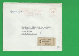 LETTRE BOUCHES DU RHONE PORT SAINT LOUIS EMA ARMEMENT TRANSIT Recommandé - 1961-....