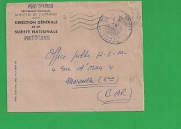 LETTRE BOUCHES DU RHONE PORT SAINT LOUIS Secap Ondulé Tad à Droite En Franchise - 1961-....