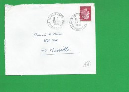 LETTRE BOUCHES DU RHONE PUYRICARD - 1961-....