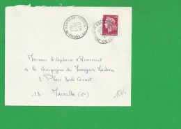 LETTRE BOUCHES DU RHONE PUYRICARD - 1961-....