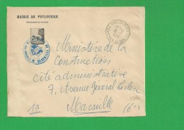 LETTRE BOUCHES DU RHONE PUYLOUBIER En Franchise - 1961-....