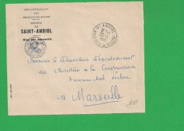 LETTRE BOUCHES DU RHONE SAINT ANDIOL En Franchise - 1961-....